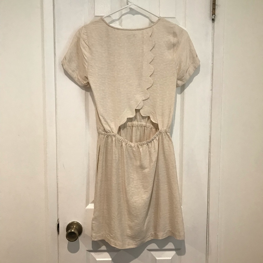 Madewell cream dress.